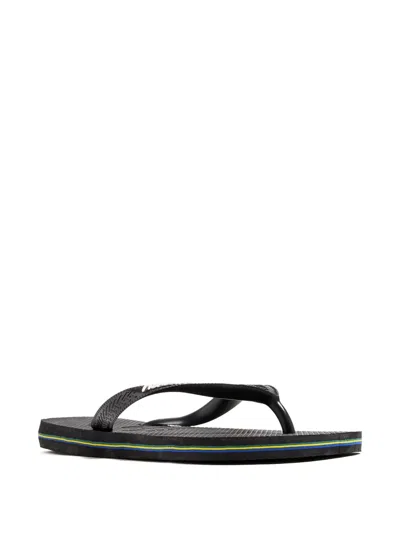 Havaianas Kids' Logo-embossed Flip Flops In Blue