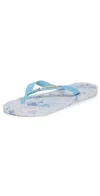 Havaianas X Loveshackfancy Top Everblooming Rosettes Flip Flop In Blue