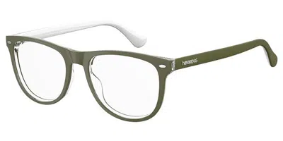 Havaianas Macae/v B59 Men's Glasses Green Size 52 - Free Lenses - Blue Light Block Available In Green Clear
