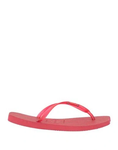 Havaianas Man Thong Sandal Red Size 9/10 Rubber In Multi
