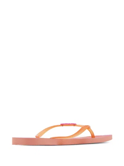 Havaianas Marble Pattern Flip-flops In Orange