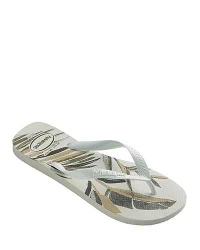 Havaianas Men's Aloha Flip Flop Sandals In White