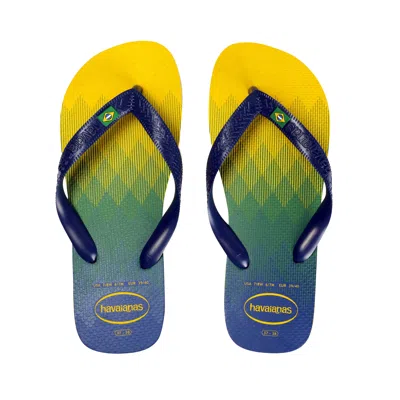 Havaianas Men Brasil Citrus Yellow/marine In Multi