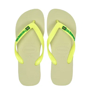 Havaianas Men Brasil Logo Lime Green