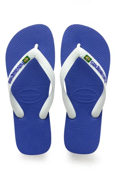 Havaianas Mens  Marine Blue In Animal Print