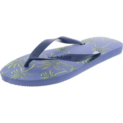 Havaianas Mens Thong Flat Thong Sandals In Blue