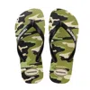 Havaianas Mens Top Camu Flip Flops Beige/black In Green