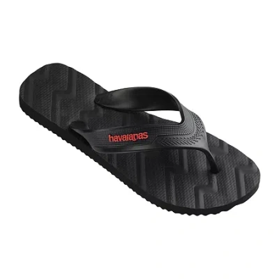 Havaianas Mens Track Waves Flip-flops In Black