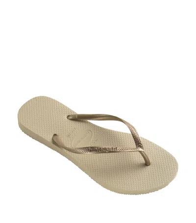 HAVAIANAS METALLIC SLIM FLIP FLOPS
