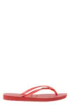 Havaianas 'new  Slim Split' Thong Sandals In Red