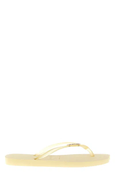Havaianas Slim-split Flip-flops In Neutral