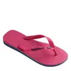 Havaianas Pink Electric Brasil Layers Slippers In Pink