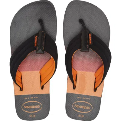 Havaianas Print Flip Flop In Black