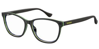 Havaianas Sahy/v 807 Women's Glasses Black Size 54 - Free Lenses - Blue Light Block Available In Black Yellow Green