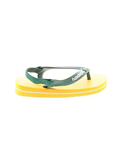 Pre-owned Havaianas Kids' Sandals In Yellow
