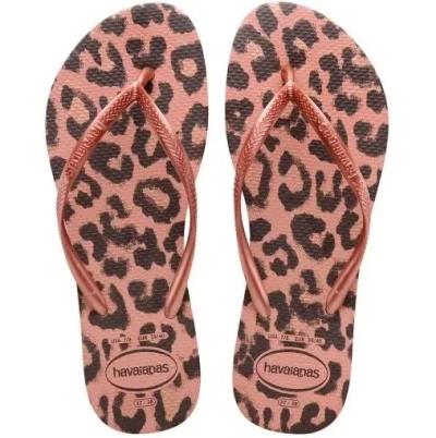 Havaianas Slim Animal Rosa In Brown