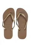 Havaianas Slim Bronze In Animal Print