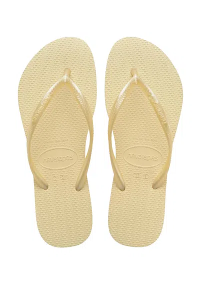 Havaianas Slim Butter Cream In Yellow