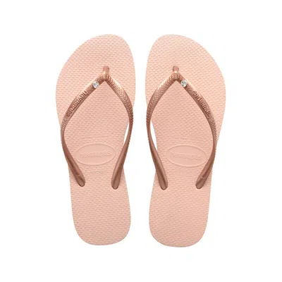 Havaianas Slim Crystal Ballet Rose In Pink