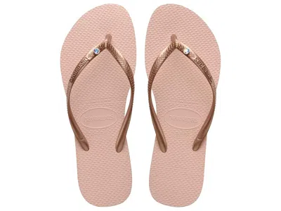 Havaianas Slim Crystal Sw Ii Flip Flop Sandal In Pink