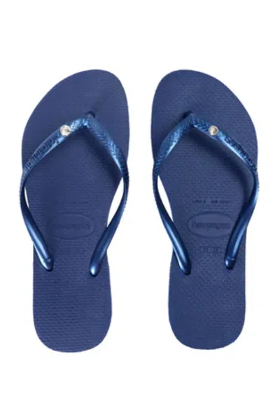 Havaianas Slim Crystal Sw Ii Navy Blue