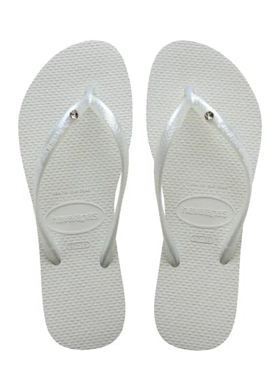 Havaianas Slim Crystal Sw Ii White In Multi