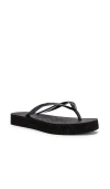 Havaianas Slim Flatform Womens Slip On Slides Flatform Sandals In 블랙