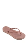 Havaianas Slim Flatform Flip Flop In Crocus Rose