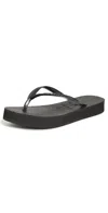 Havaianas Slim Flatform Flip Flops In Black