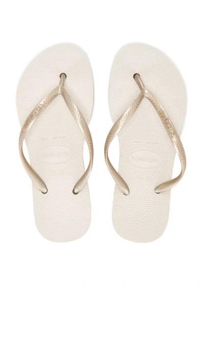 Havaianas Slim Flatform Sandal In Beige