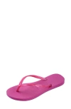 Havaianas Slim Logo Flip-flops In Animal Print