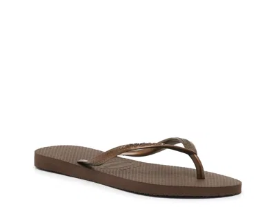 Havaianas Slim Flip Flop In Brown