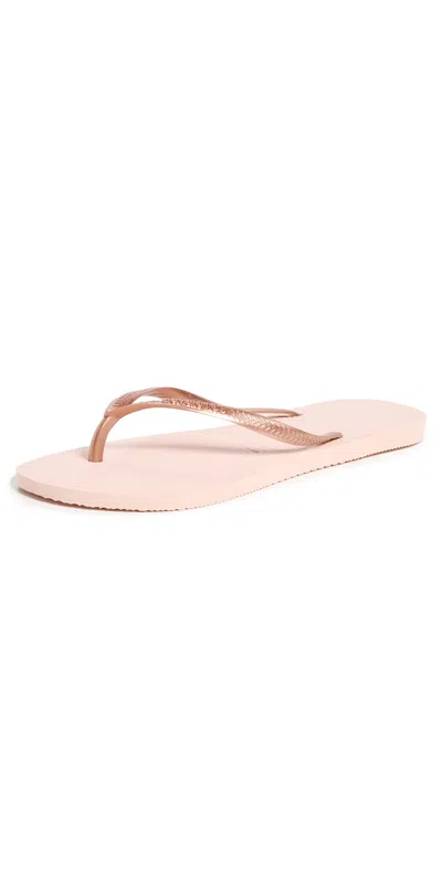 Havaianas Slim Flip Flops Ballet Rose