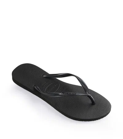 Havaianas Slim Flip Flops In Black