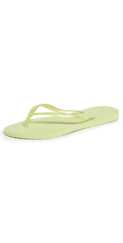 Havaianas Slim Flip Flops Matcha Green