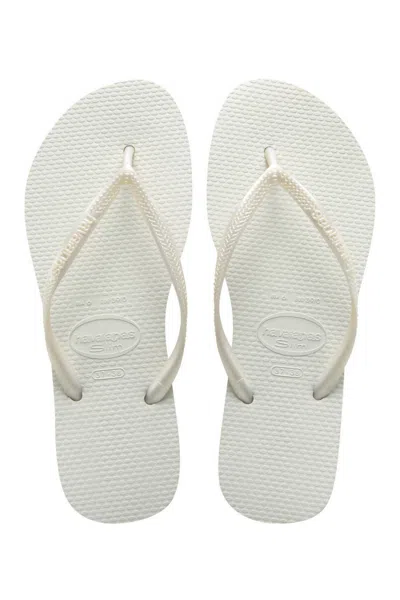 Havaianas Slim Flip Flops White