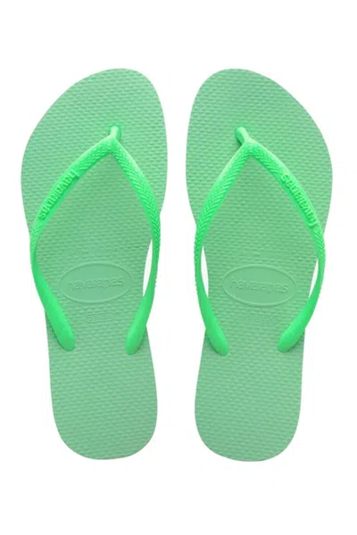 Havaianas Slim Garden Green In Multi