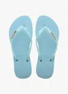 Havaianas Slim Glitter Flourish Nautical Blue In Blue