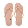 Havaianas Slim Glitter Flourish Rosa Macaroon Pink In Pink