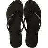 Havaianas Slim Glitter Ii Black/dark Grey In Black