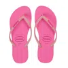 Havaianas Slim Glitter Neon Macaroon Pink In Pattern