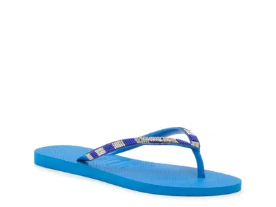 Havaianas Slim Glow Flip Flop In Blue