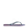 Havaianas Slim Iridescent Flip-flops In Lilac In Purple