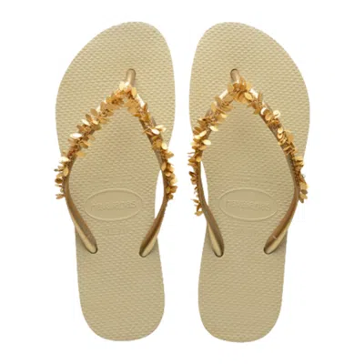 Havaianas Slim Leaves Sand Grey In Neutral