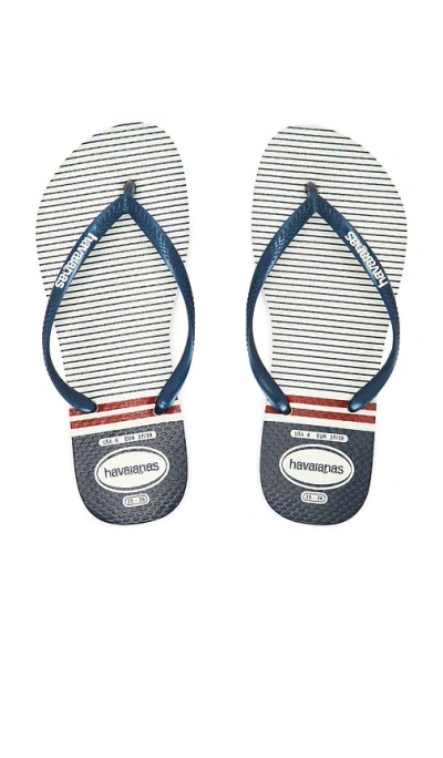 Havaianas Slim Nautical 샌들 In Blue