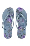 Havaianas Slim Organic Ashley Blue In Black