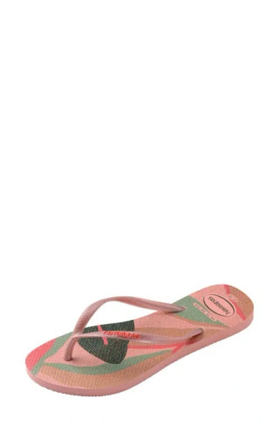 Havaianas Slim Palette Flip Flop In Pink