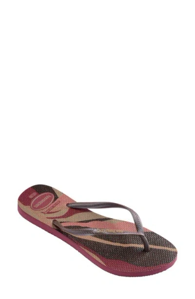 Havaianas Slim Palette Flip Flop In Purple