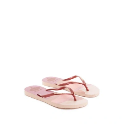 Havaianas Slim Palette Glow Flip Flops In Pink