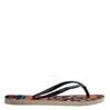Havaianas Slim Patchwork Stripe Flip Flops In Beige